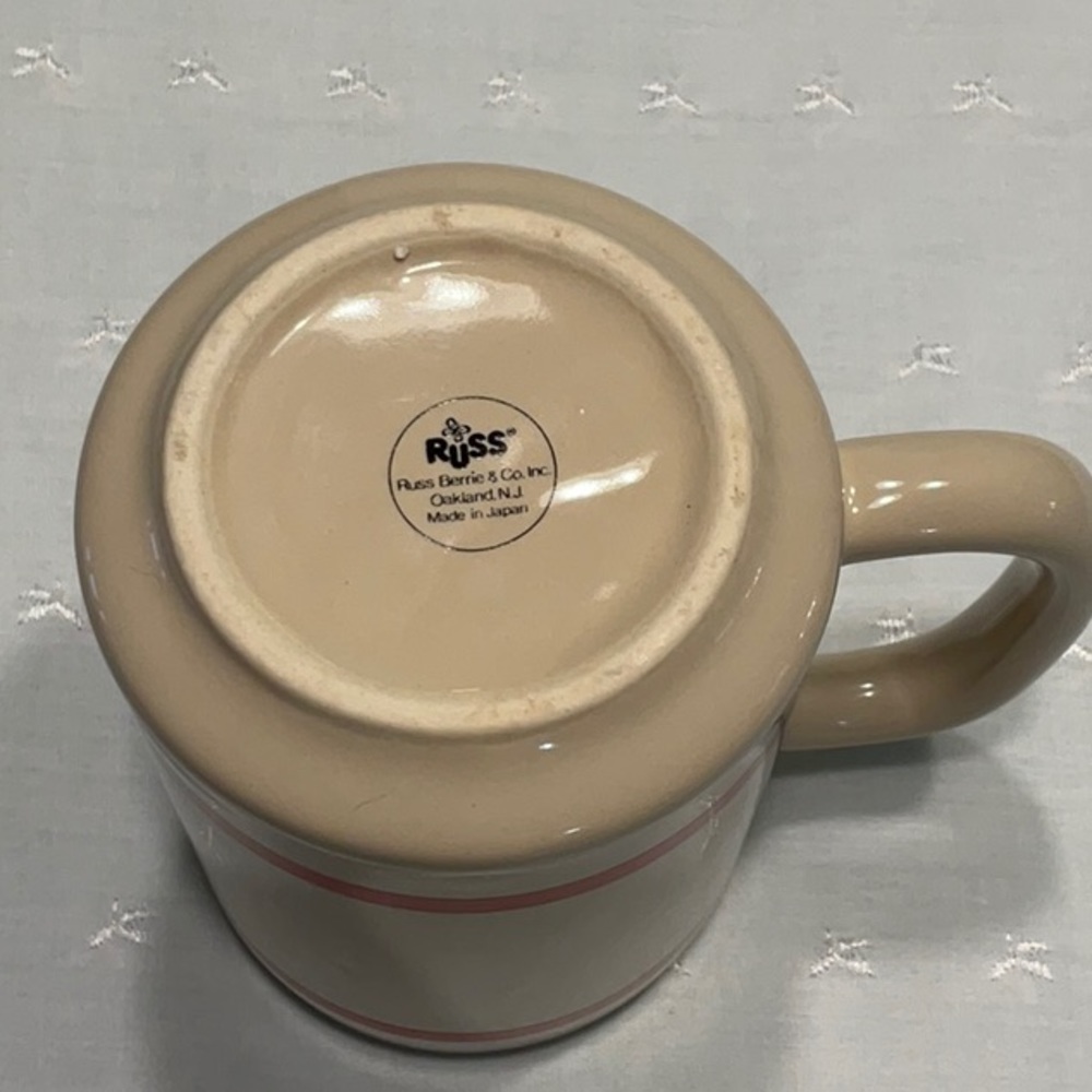 Russ Berrie & Co. Inc. Tall Ceramic Mustache Coffee Mug - Picture 6 of 6